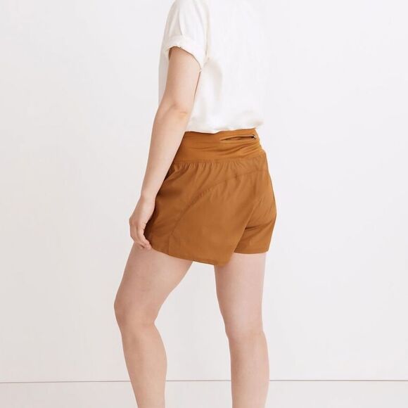 NWT MWL Madewell | Active Running Shorts Antique Gold, Women's 2X - Picture 2 of 7